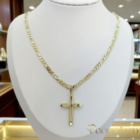   Antialergijska ogrlica „Goldfilled” 45cm/4mm + privjesak, boja 14K