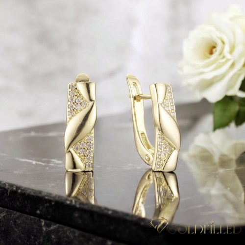 Goldfilled Antialergeni Naušnice 18 mm 14K Boja