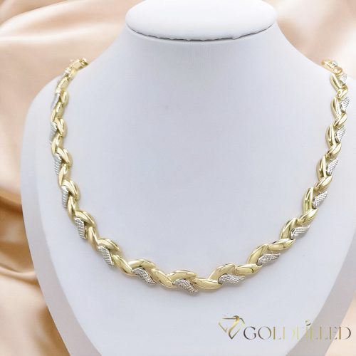 Ekskluzivna antialergijska ogrlica „Goldfilled” 50cm/8mm,  14K višebojna