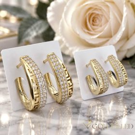 Set naušnica Mama & Kći 23 mm i 17 mm – boja 14K zlata