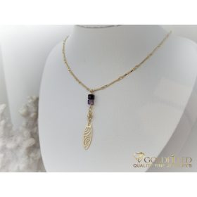   Antialergijska pozlaćena ogrlica „Goldfilled“, duljina 45 cm i debljina 1 mm, boja 14K