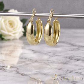 Goldfilled Antialergijske  naušnice 30mm 14K boja	
