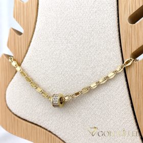 Goldfilled Narukvica za gležanj 27cm/3mm Boja 14K