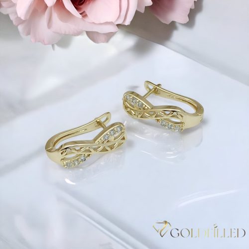 Goldfilled Antialergeni Naušnice 18 mm 14K Boja
