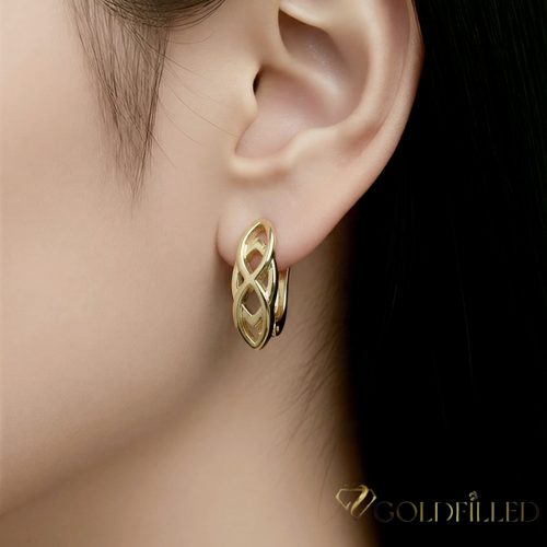 Goldfilled Antialergeni Naušnice 19 mm 14K Boja