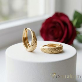 Goldfilled Antialergeni Naušnice 14 mm 18K Boja 