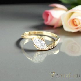   Antialergijski prsten „Goldfilled” u različitim veličinama, boja 14K