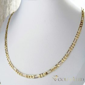   Antialergijska pozlaćena "Figaro" ogrlica "Goldfilled", u nekoliko veličina i debljine 4mm , boja 14K