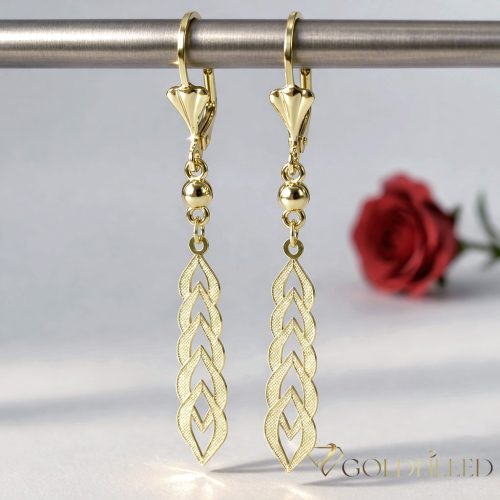 Goldfilled Antialergični Naušnice 60mm 14K boja