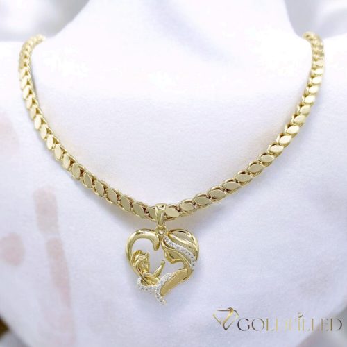 Ekskluzivna antialergijska pozlaćena ogrlica "Goldfilled", u nekoliko veličina i debljine 5,5 mm, boja 14K