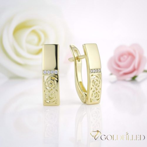 Goldfilled Antialergeni Naušnice 18 mm 14K Boja