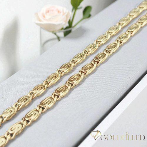 Antialergijska ogrlica Goldfilled 50cm duga i 4,5mm široka Boja 14K