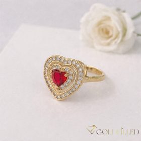   Antialergijski prsten „Goldfilled” u različitim veličinama, boja 18K