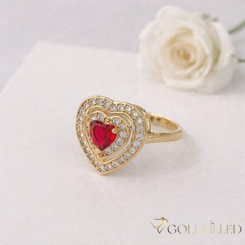 Antialergijski prsten „Goldfilled” u različitim veličinama, boja 18K