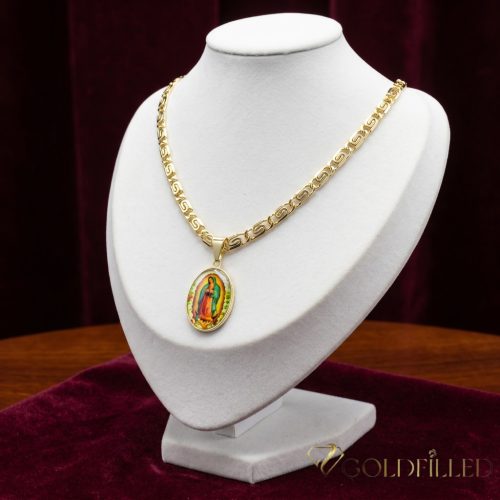 Antialergijska ogrlica „Goldfilled” 50cm/5,2mm + privjesak, boja 14K