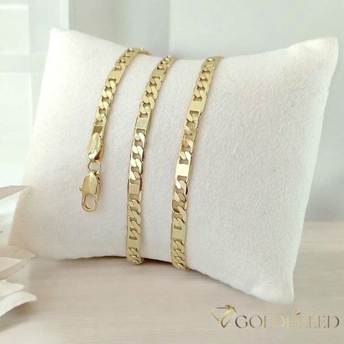 Antialergijska ogrlica „Goldfilled” 50cm/4mm + narukvica 20cm, boja 14K