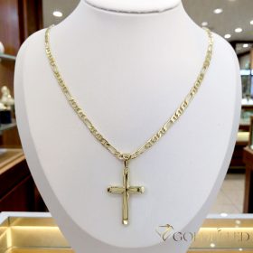   Antialergijska ogrlica „Goldfilled” 60cm/4mm + privjesak, boja 14K