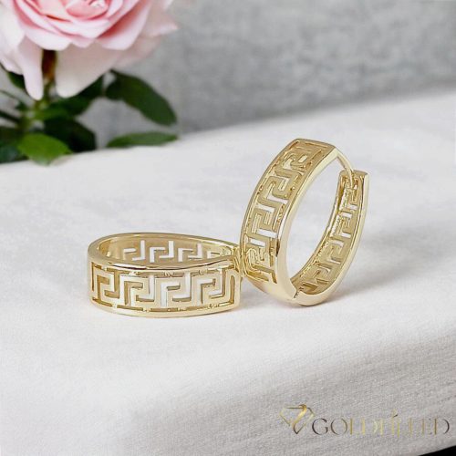 Goldfilled Antialergeni Naušnice 22 mm 14K Boja