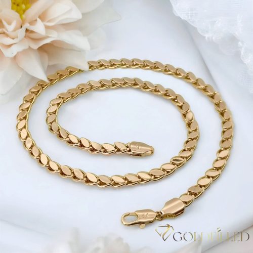 Ekskluzivna antialergijska pozlaćena ogrlica "Goldfilled", u nekoliko veličina i debljine 5,5 mm , boja 18K