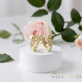 Goldfilled Antialergijske naušnice 11mm 14K boja	