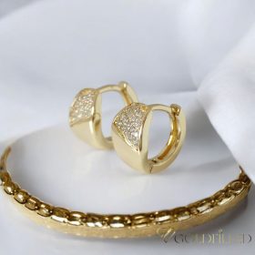 Goldfilled Antialergeni Naušnice 14 mm 14K Boja 