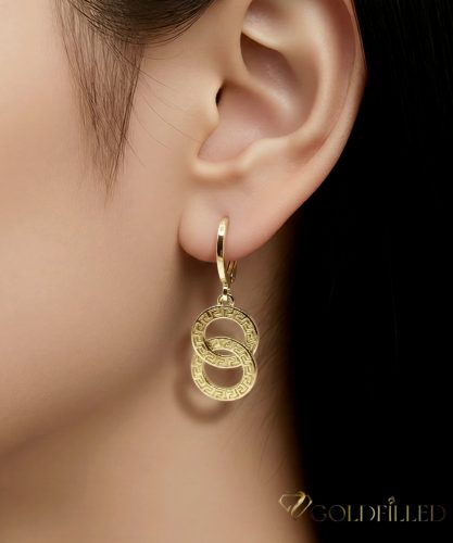 Goldfilled Antialergijske naušnice 33mm 14K boja	