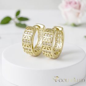 Goldfilled Antialergeni Naušnice 18 mm 14K Boja