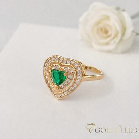   Antialergijski prsten „Goldfilled” u različitim veličinama, boja 18K