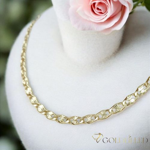 Antialergijska ogrlica Goldfilled 50cm duga i 4mm široka Boja 14K