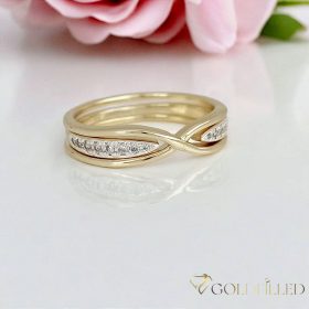   Antialergijski prsten „Goldfilled” u različitim veličinama, boja 14K