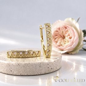 Goldfilled Antialergeni Naušnice 26 mm 14K Boja