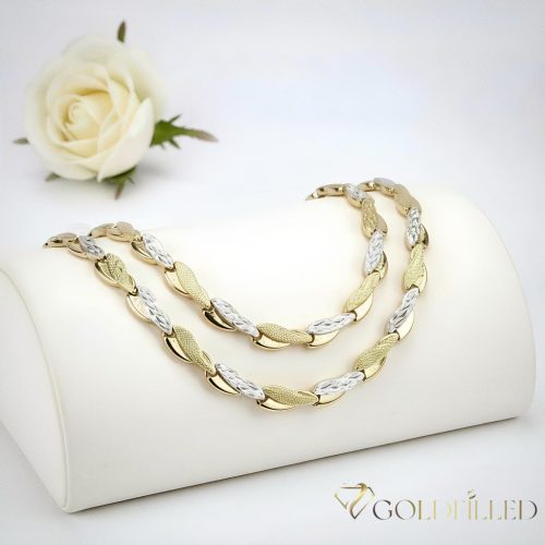 Antialergijska ogrlica „Goldfilled” 50 cm/7mm + narukvica 19cm boja 14K Multicolor 