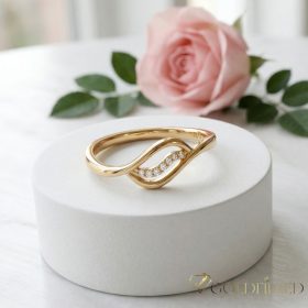   Antialergijski prsten „Goldfilled” u različitim veličinama, boja 18K