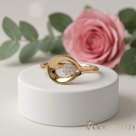   Antialergijski prsten „Goldfilled” u različitim veličinama, boja 18K