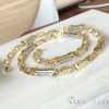 Goldfilled Antialergijski Luksuzni Barakka Ogrlica 70cm Dugačka i 8-10mm Široka (135g) Boja 14K Multikolor