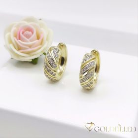 Goldfilled Antialergeni Naušnice 18 mm 14K Boja