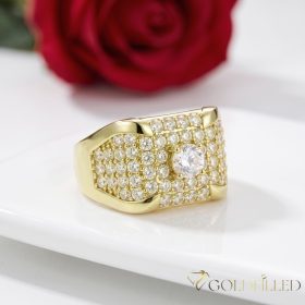   Antialergijski prsten „Goldfilled” u različitim veličinama, boja 14K