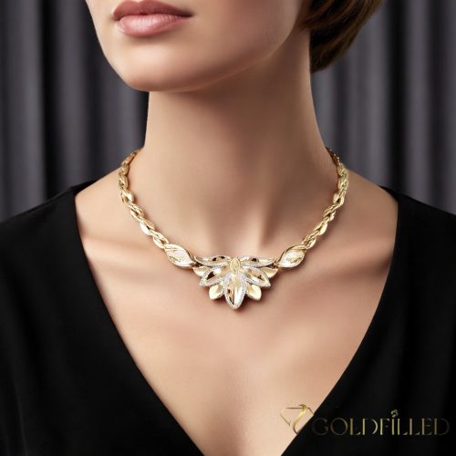 Ekskluzivna antialergijska ogrlica „Goldfilled” 45cm/7,2mm, 14K višebojna