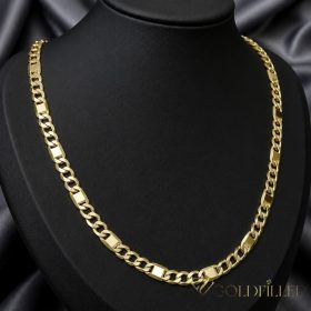   Antialergijska ogrlica Goldfilled 60cm duga i 6mm široka Boja 14K 
