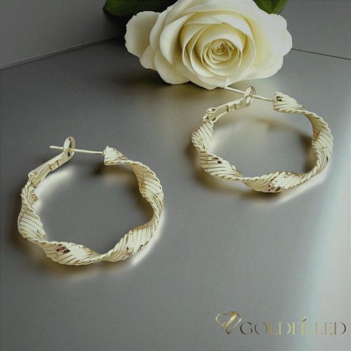 Goldfilled Antialergijske  naušnice 30mm 14K boja	