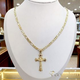  Antialergijska ogrlica „Goldfilled” 60cm/4mm + privjesak, boja 14K