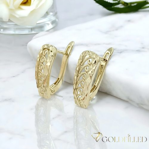 Goldfilled Antialergeni Naušnice 20 mm 14K Boja