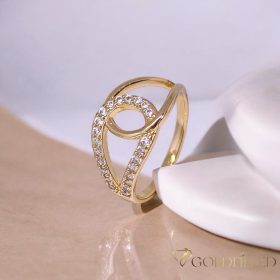   Antialergijski prsten „Goldfilled” u različitim veličinama, boja 18K