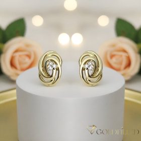 Goldfilled Antialergeni Naušnice 18 mm 14K Boja
