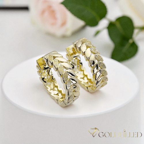 Goldfilled Antialergeni Naušnice 20 mm 14K Boja