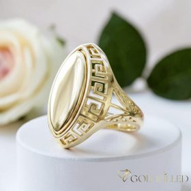   Antialergijski prsten „Goldfilled” u različitim veličinama, boja 14K