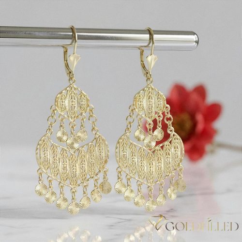 Goldfilled Antialergijske naušnice 78mm 14K boja