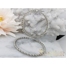 Goldfilled Antialergijske uvijene okrugle naušnice 53mm	