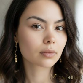 Goldfilled Antialergični Naušnice 54mm 14K boja