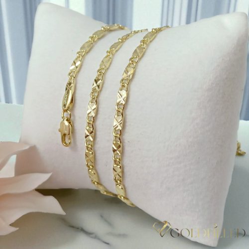 Antialergijska ogrlica Goldfilled 50cm duga i 3,5mm široka Boja 14K